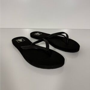 Reef Black Women's Thin Strap Sandals
